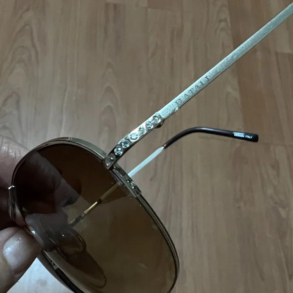Batali Big Frame Rhinestone Sunglasses - w/Case Excellent